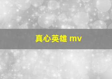 真心英雄 mv